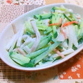つつくみ's cooksnap of when they made 大根きゅうりカニカマの和風サラダ.