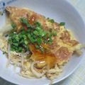 あくあ☆ぶるー's cooksnap of when they made カニ玉じゃないよ＊もや玉だよ♪.