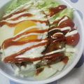 かおﾆｬﾝ子's cooksnap of when they made 超簡単ロコモコ風丼☆～主婦の一人ランチ～.