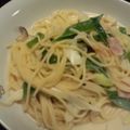 サトモユリア's cooksnap of when they made 葱たっぷりヘルシー☆豆乳味噌パスタ.