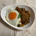 ✼mimosa✼'s cooksnap of when they made 簡単♡茄子と鶏ひき肉のカフェ風ボウル♪.