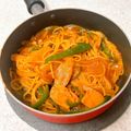 yummysunny's cooksnap of when they made 魚肉ソーセージ☆ナポリタン.