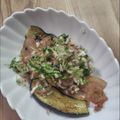ogushiba's cooksnap of when they made 豚肉と茄子のフライパン焼き！薬味のせ♪.