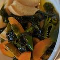 あゆたっくん's cooksnap of when they made やさしく薄味に(煮)・・・生わかめと車麩.