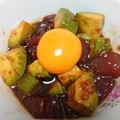 wasabi-m's cooksnap of when they made コク旨たれ☆まぐろとアボカドのユッケ丼.
