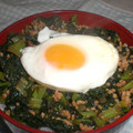 みわごろう's cooksnap of when they made ＊大根の葉と挽き肉のウマ炒め＊.