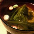 はちみつバチ's cooksnap of when they made 春菊と卵のすまし汁.