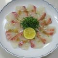 あっこ姉's cooksnap of when they made 鯛の昆布締めカルパッチョ.