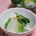 ピンクのたまご's cooksnap of when they made ゆずかおる～かぶ☆かぶの葉のつけもの.