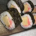 きらり流れ星's cooksnap of when they made 簡単ラップで巻き寿司！.