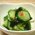 たもたん's cooksnap of when they made キュウリとワカメのちょい辛☆酢の物.