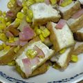 ＬＯＶＥごはん's cooksnap of when they made 厚揚げとﾍﾞｰｺﾝの炒め物☆マヨ風味.