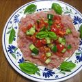 ほくみん's cooksnap of when they made 前菜　マグロのワインビネガーマリネ.