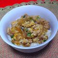 ドゥナ's cooksnap of when they made 【ピリ辛】親子丼.
