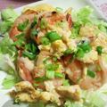 ＴＯＭＯＷＡＴ's cooksnap of when they made えびと卵の春色ソースかけ.