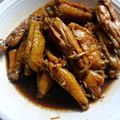 お米大使's cooksnap of when they made 鷄手羽ｽﾍﾟｱﾘﾌﾞ梅酒の甘辛煮.