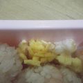3姉妹ちゃんママ's cooksnap of when they made お弁当おかず。薄焼き卵のタンポポ.