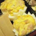 saki1010's cooksnap of when they made お弁当に♪ゆで卵のからしマヨ焼き.