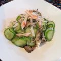 枝豆コロ助's cooksnap of when they made 舞茸入りキューリとシラスの酢の物.