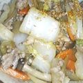 yukoahi's cooksnap of when they made 簡単がっつり！挽肉と白菜のどんぶり.