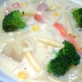 keiかな's cooksnap of when they made マカロニ入り☆とろとろ豆乳シチュー.