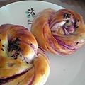 miona7's cooksnap of when they made 折り込みパン☆紫いもクリーム.