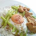 ne-ne's cooksnap of when they made アスパラガスと卵のご飯♪レモンソースで.