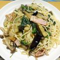 シャンプーハット's cooksnap of when they made ☆ナスとベーコンの冷製パスタ☆.