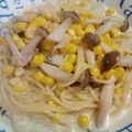 ☆★ひよこ★☆'s cooksnap of when they made ♬ランチに♬キノコだ和ァァクリームパスタ.
