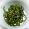 史夜☆aya☆'s cooksnap of when they made お弁当の彩りに！ピーマンのオイスター炒め.