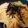 ryu172's cooksnap of when they made あっさり鮭入りカルボナーラ♪.