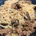 ♪ひつじ's cooksnap of when they made 極ウマ♡ナスとひき肉のボロネーゼ風パスタ.