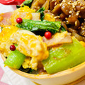 U☆kaoru's cooksnap of when they made 簡単！小松菜とベーコンの卵炒め.