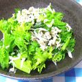 美々☆彡's cooksnap of when they made ♡　わさび菜のじゃこにんにく炒め　♡.