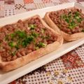 rie-tin's cooksnap of when they made お揚げでネギ納豆サンド.