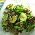 アロハロコモコ's cooksnap of when they made ししとうの香りがする豚バラズッキーニ炒め.
