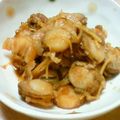 くぅやま's cooksnap of when they made ベビーホタテのこってり煮**.