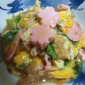 もるみん's cooksnap of when they made 魚肉ソーセージの卵とじ.