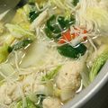 SakuSoa's cooksnap of when they made ふわふわ鶏団子の塩ちゃんこ鍋.