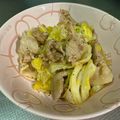 クリちゃん0309's cooksnap of when they made 材料2つ☆豚こまキャベツオイスター炒め。.