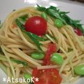 かんざきあつこ's cooksnap of when they made ルッコラとトマトのクイックスパ！.