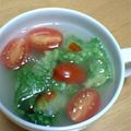SILK0205's cooksnap of when they made レタスとトマトの中華スープ♪.
