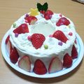 つきﾁｬﾝ＊☆'s cooksnap of when they made バームクーヘンで誕生日ケーキ.