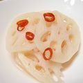 tomimo's cooksnap of when they made レンコンの甘酢漬け.