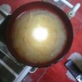 猫３匹's cooksnap of when they made たまねぎの味噌汁に★卵落とし★大好き.