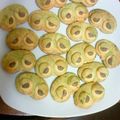 ミニさゅ's cooksnap of when they made キャラ☆　ガチャピン クッキー☆.