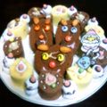 ゆいちん5's cooksnap of when they made クリスマスケーキ 赤鼻のトナカイ君♪.