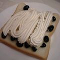 龍青空ママ's cooksnap of when they made 生クリーム×黒豆●和風スイーツトースト.