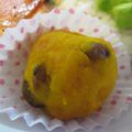 まじゅじゅ's cooksnap of when they made 簡単☆レンジで作るかぼちゃの茶巾.