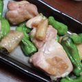 ハリハリ戦士's cooksnap of when they made 鶏皮としし唐のパリパリ炒め　ポン酢がけ.